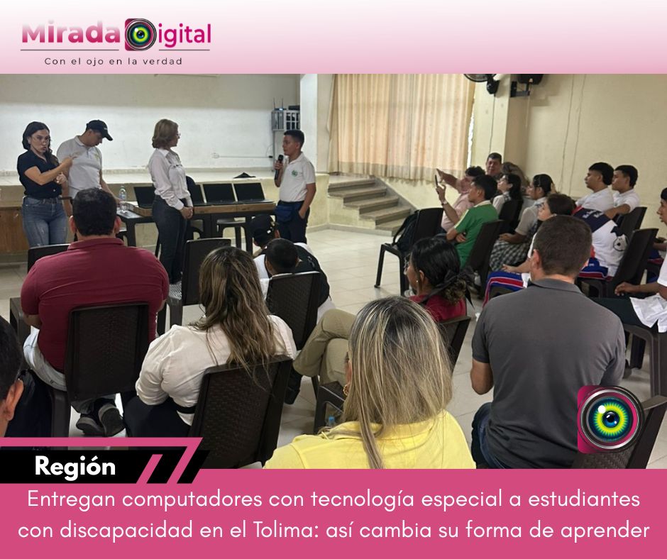 Estudiantes con discapacidad en el Tolima reciben tecnología que transforma su forma de aprender