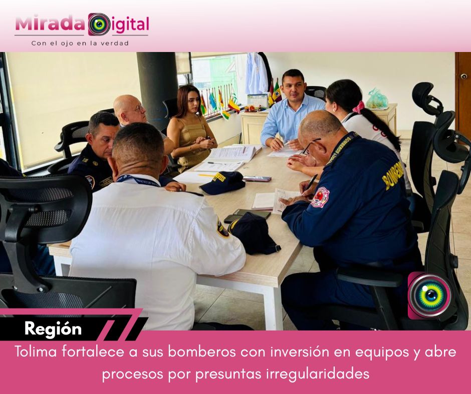 Tolima refuerza capacidad de bomberos con inversión en equipos y anuncia acciones frente a presuntas irregularidades