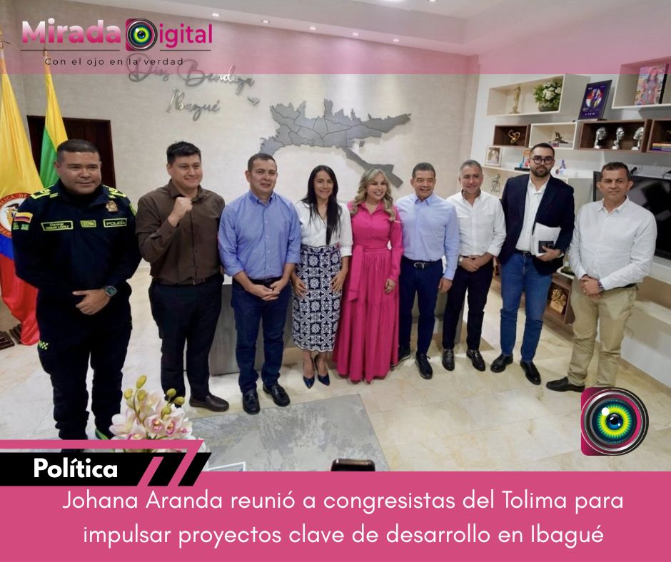 Alcaldesa Johana Aranda reunió a congresistas del Tolima para impulsar agenda legislativa por Ibagué