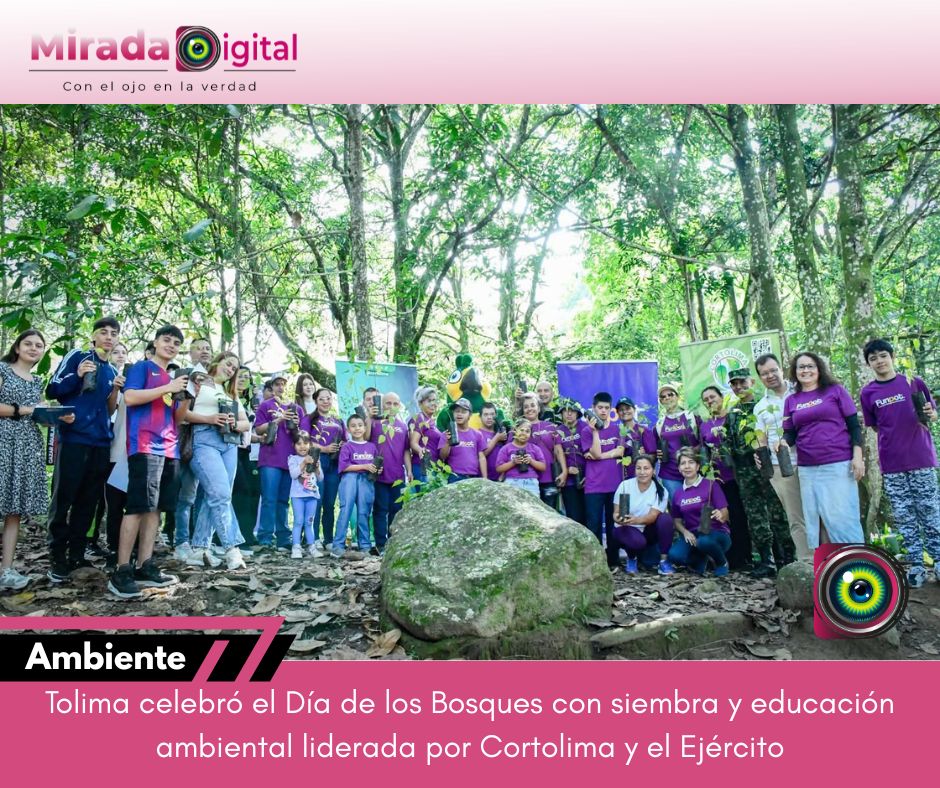 Tolima conmemora el Día Internacional de los Bosques con jornada de siembra y educación ambiental